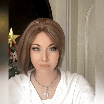 Clara - Wigyy Straight Highlighted Elegant Wig for Daily Use