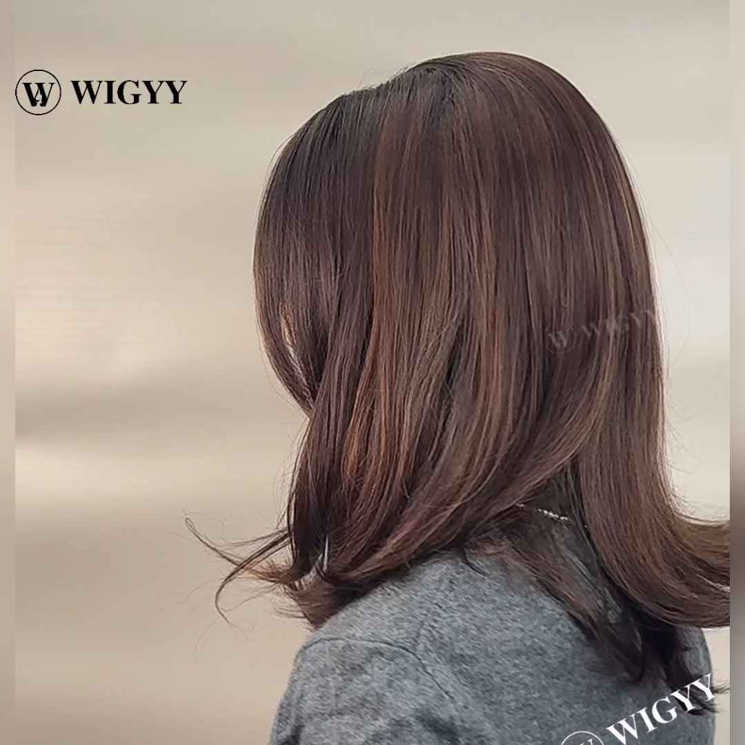 Hazel - Wigyy Straight Highlighted Daily Use Elegant Wig