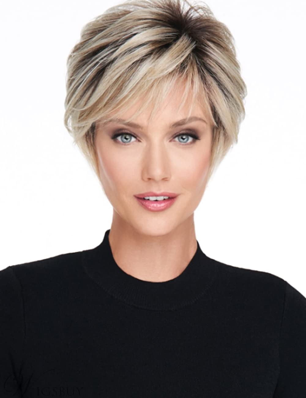 Tamsin - Short Ombre Blonde Pixie Cut Wigs