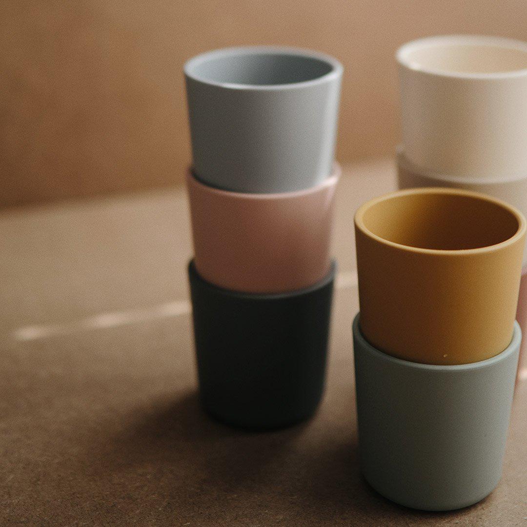 Mushie Dinnerware Cups - Blush - 2 Pack