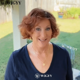 Wigyy Auburn Curly Bob Wigs