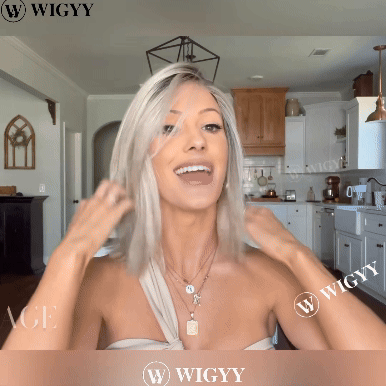 Wigyy Shoulder Length Straight Natural Elegant Wig