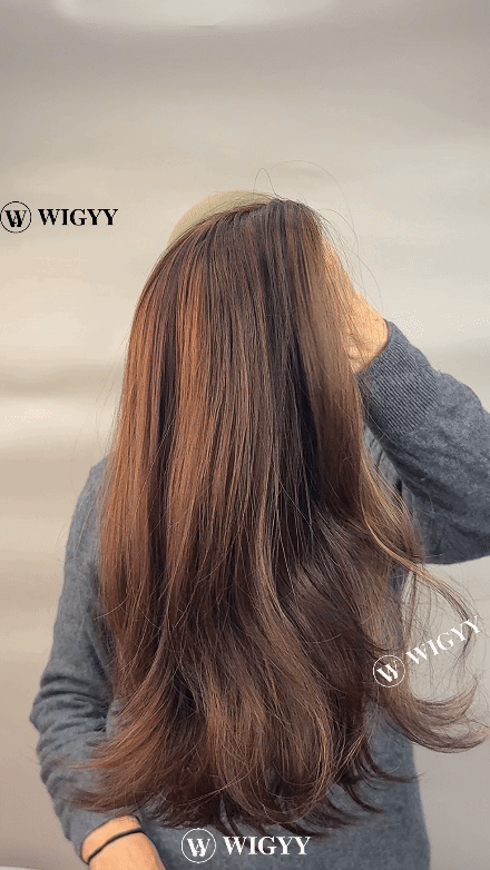 Hazel - Wigyy Straight Highlighted Daily Use Elegant Wig
