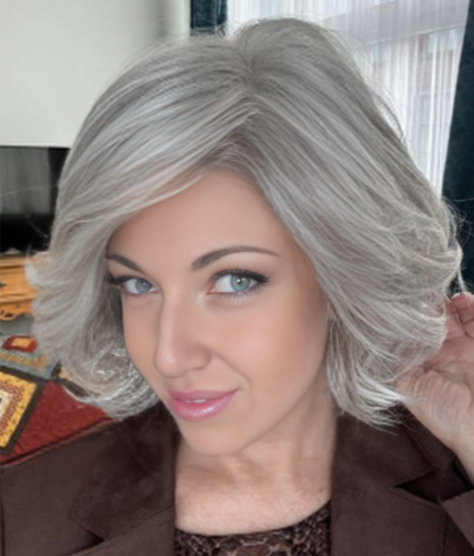 Wigyy Gray Daily Use Elegant Wig