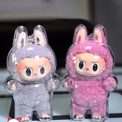 Transparent Protective Cover for Lebubu PlushFigure Doll & The Monsters, Standing & SittingPosture