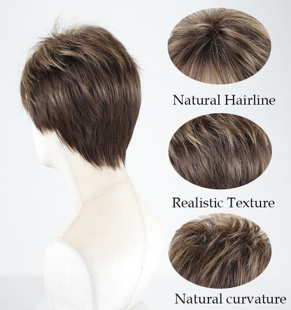 Doris - Pixie Boy Short Synthetic Wigs 10inch