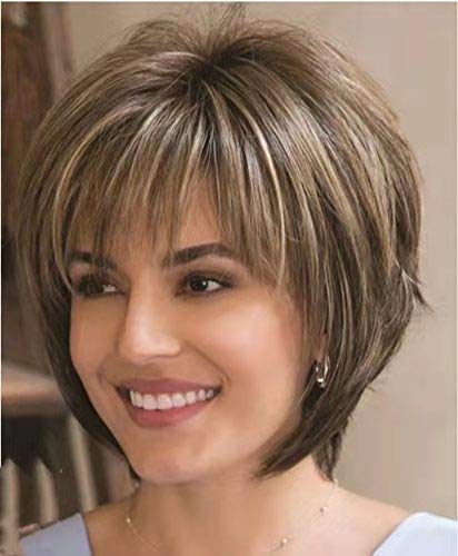 Alma - Short Brown Wigs for Women