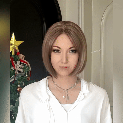 Clara - Wigyy Straight Highlighted Elegant Wig for Daily Use