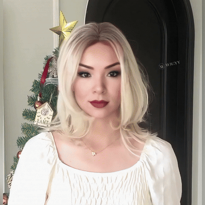 Leona - Wigyy Blonde Side Parting Elegant Wig for Daily Use