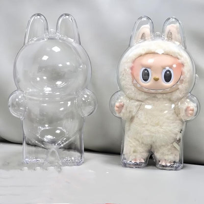 Transparent Protective Cover for Lebubu PlushFigure Doll & The Monsters, Standing & SittingPosture