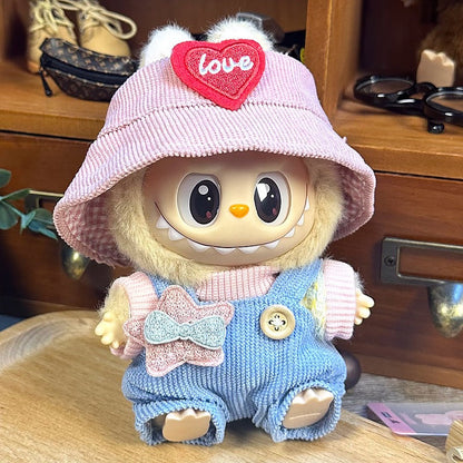Vestito Labubu con cappello e salopette