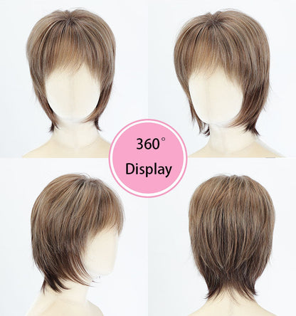 Alma - Short Brown Wigs for Women