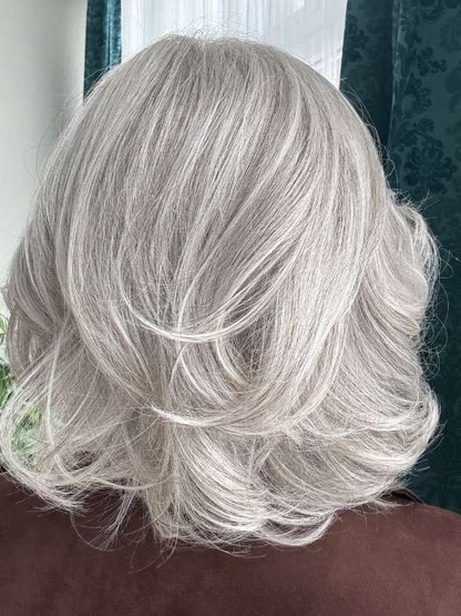 Wigyy Gray Daily Use Elegant Wig