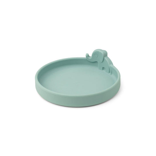Done by Deer Peekaboo Plate - Elphee - Blue