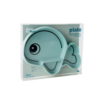 Done by Deer Silicone Stick + Stay Plate - Wally - Blue