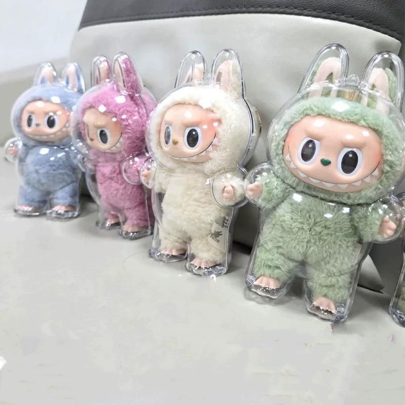 Transparent Protective Cover for Lebubu PlushFigure Doll & The Monsters, Standing & SittingPosture