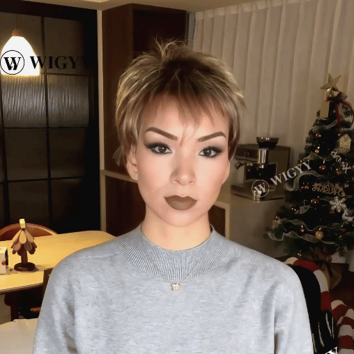 Victoria - Wigyy Pixie Cut Hairstyles Daily Use Straight Elegant Wigs